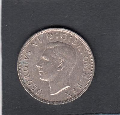 Beschrijving: 1/2 Crown  GEORGIUS VI  